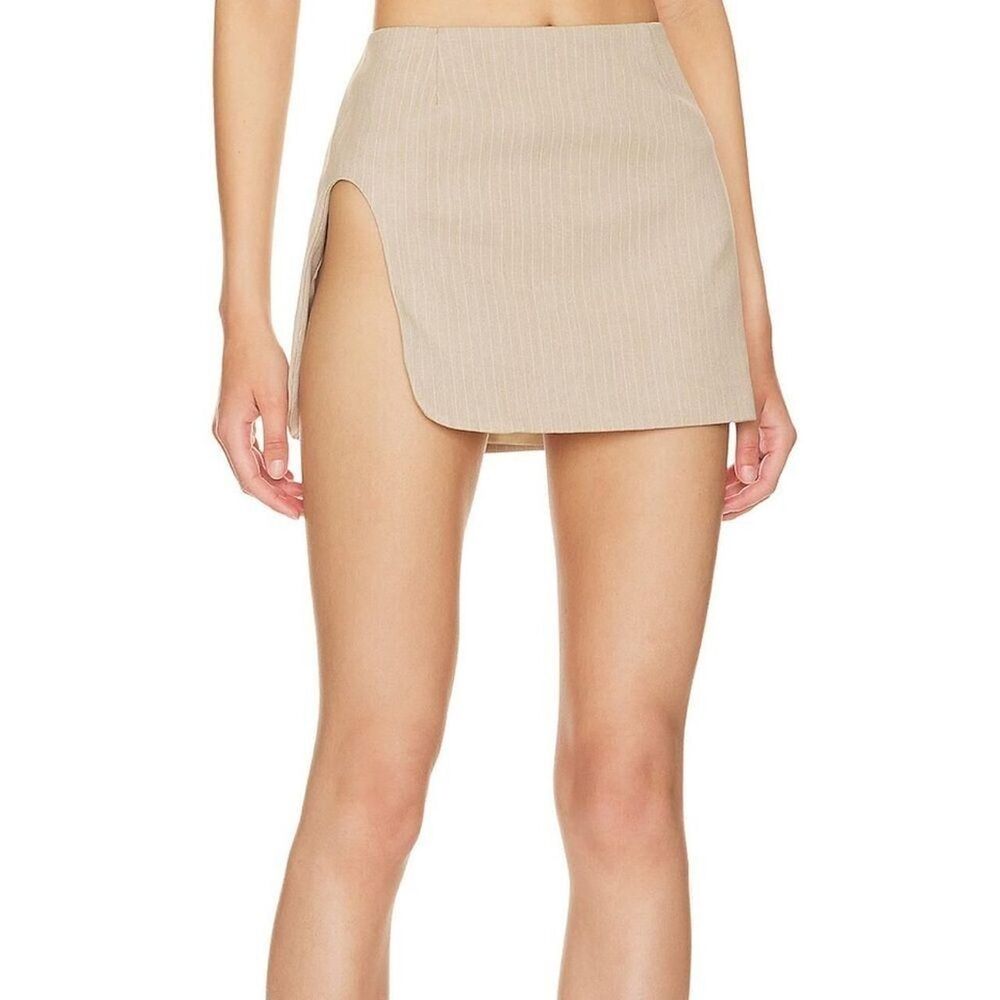 BY.DYLN x REVOLVE Zayne Skirt in Bone & White Stripe